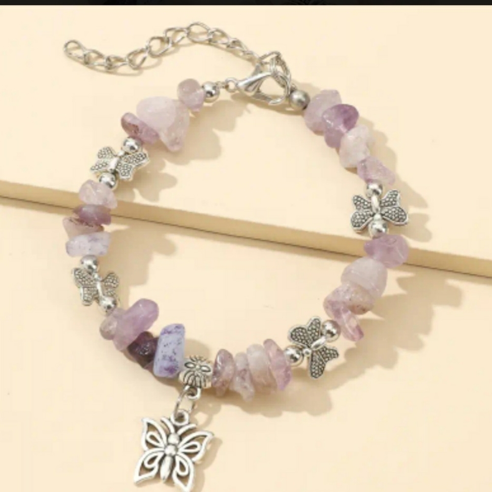 Natural Gemstone Beaded Bracelet